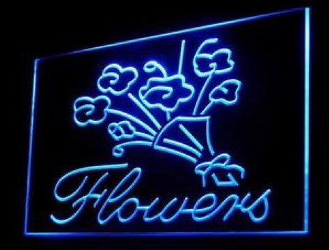 Flowers Florist LED Neon Sign